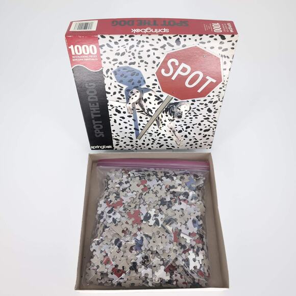 An Authentic Springbok 1000 Interlocking Piece "Spot The Dog" Jigsaw Puzzle -GUC - Picture 2 of 11